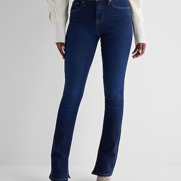 NWT Express Mid Rise Skyscraper Jeans - Picture 1 of 8